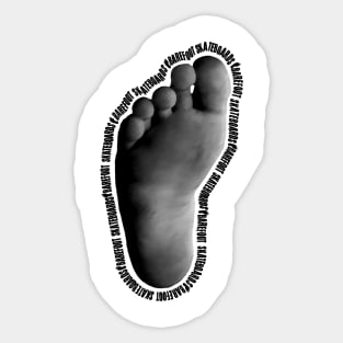 barefoot skateboards Sticker